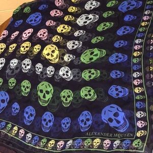 Alexander McQueen Multi Skull Box Scarf